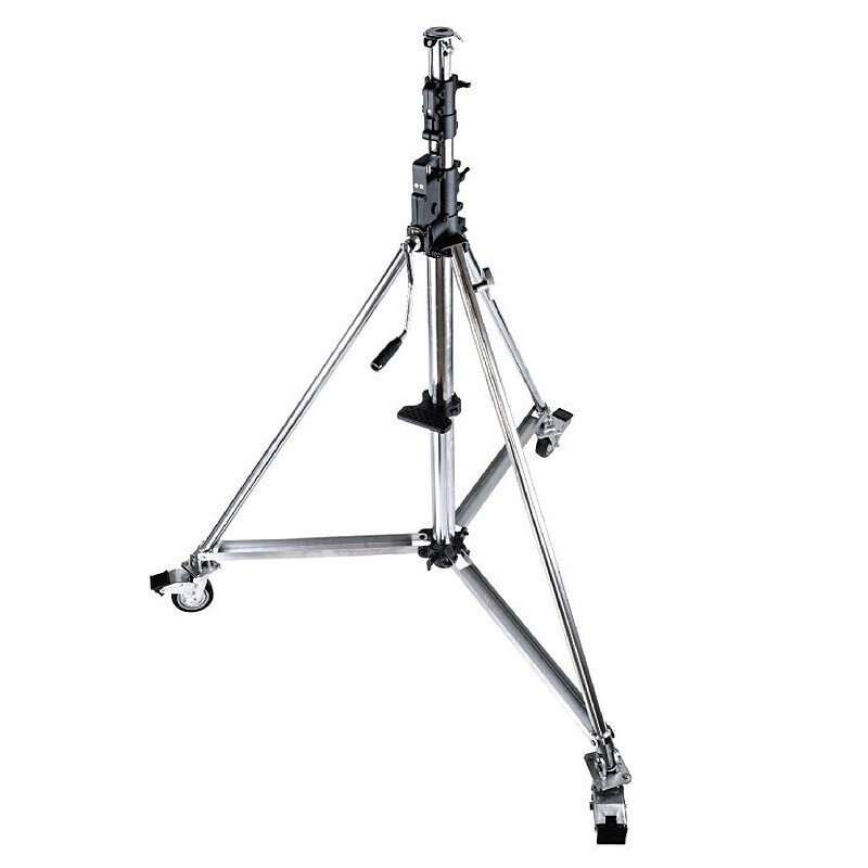 KUPO 484 Heavy Duty Wind-Up Stainless Steel Stand W/ Braked Caster