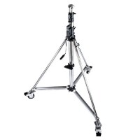KUPO 484 Heavy Duty Wind-Up Stainless Steel Stand W/ Braked Caster